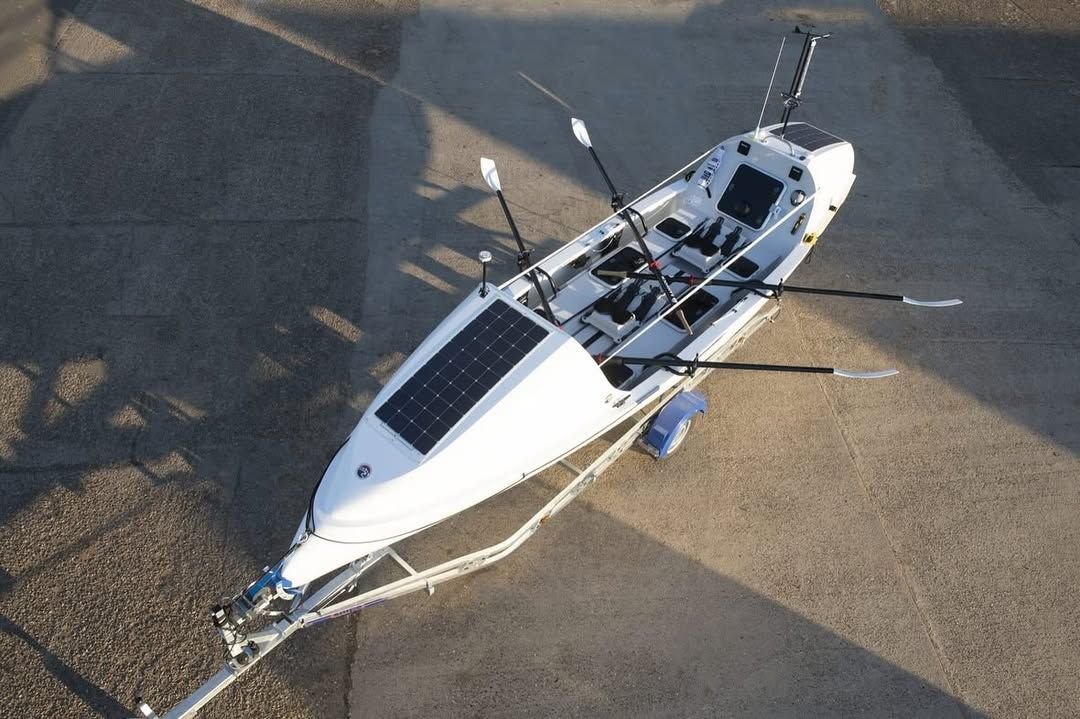 Rannoch R25 ocean rowing boat from above